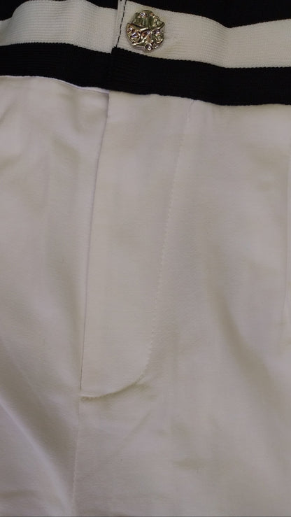 Street Casual szett: Kontrasztos crop top és bő szárú nadrág